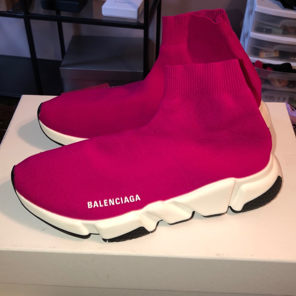 Balenciaga fuchsia Sock Sneakers